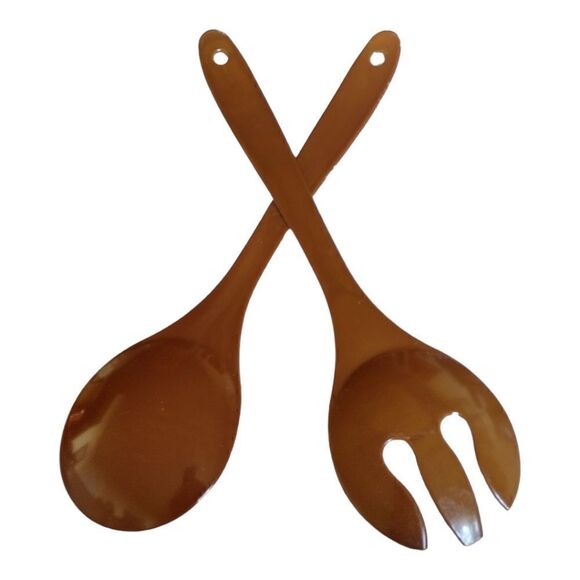 SALAD BOWL & UTENSILS Melanine NEW 🆕 THINK BBQ SUMMER FUN! - Picture 6 of 6